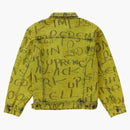 Supreme Black Ark Denim Trucker Jacket Fluorescent Yellow