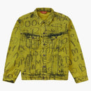 Supreme Black Ark Denim Trucker Jacket Fluorescent Yellow