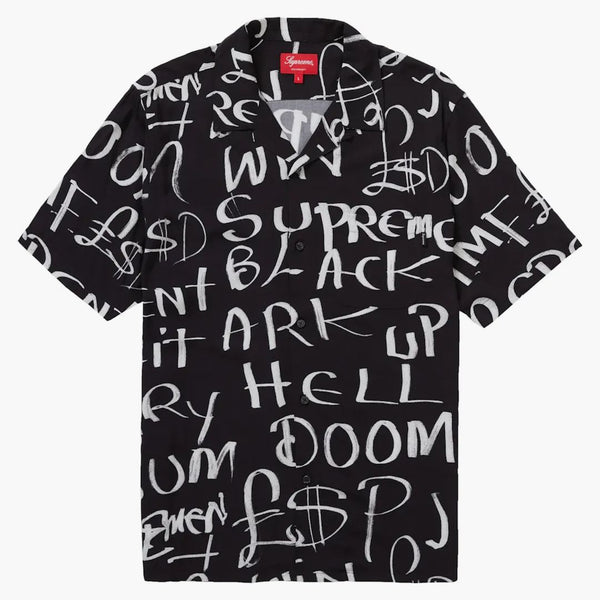 Högsta svart ark rayon s/s skjorta svart