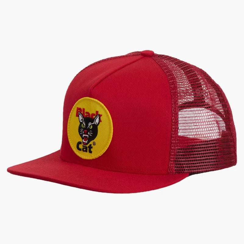 Supreme Black Cat Mesh Back 5-panel Red
