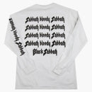 Supreme Black Sabbath Bloody Sabbath Manga larga TEE WHITE