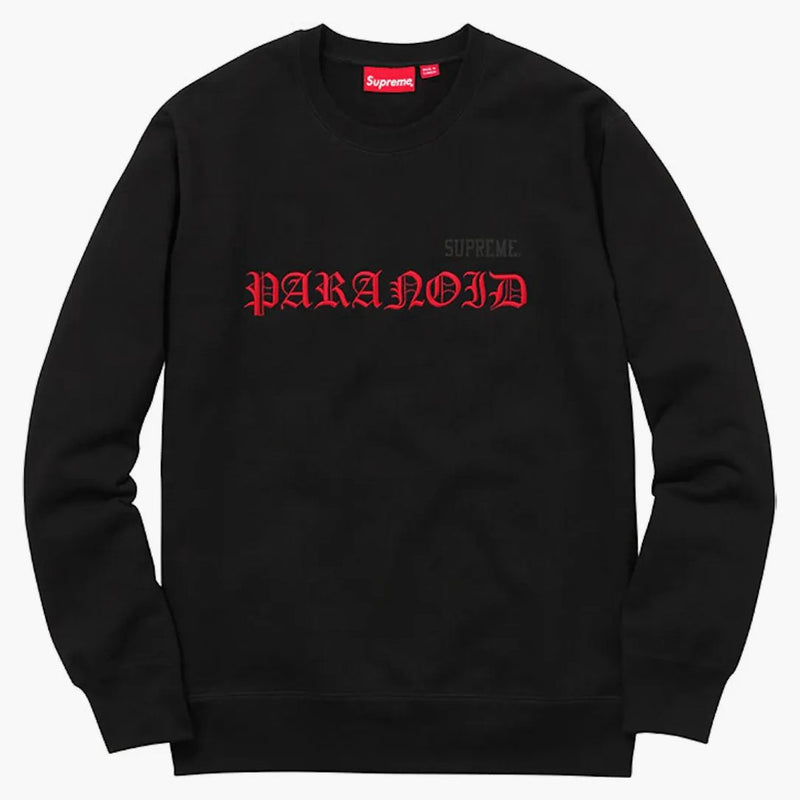 Supreme Black Sabbath Paranoid crewneck svart