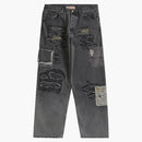 Supreme Blackmeans Mended Loose Fit Jean Washed Black