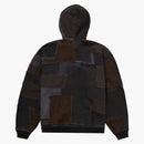 Supreme Blackmeans Patchwork Zip Up Hooded Sweater Black