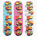 Supreme Blade Whole Car Skateboard Deck Blue/Pink/White Set