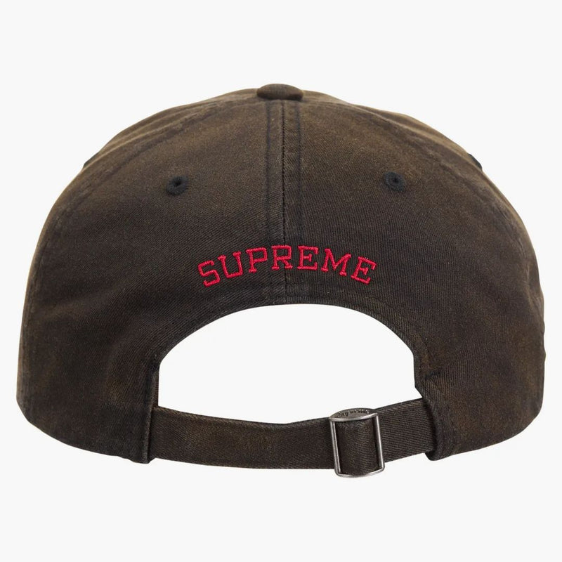 Supreme Bleached Chino 6 Panel Black