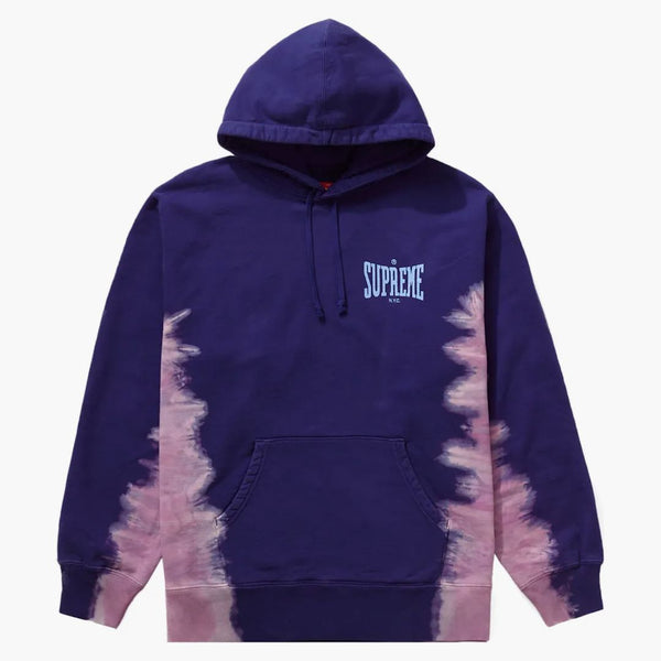 Supreme Bleached Hooded Sweatshirt Dark Royal