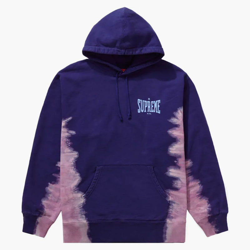 Supreme Bleached Hooded Sweatshirt Dark Royal
