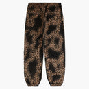 Nejvyšší bělený leopardí teplák černý