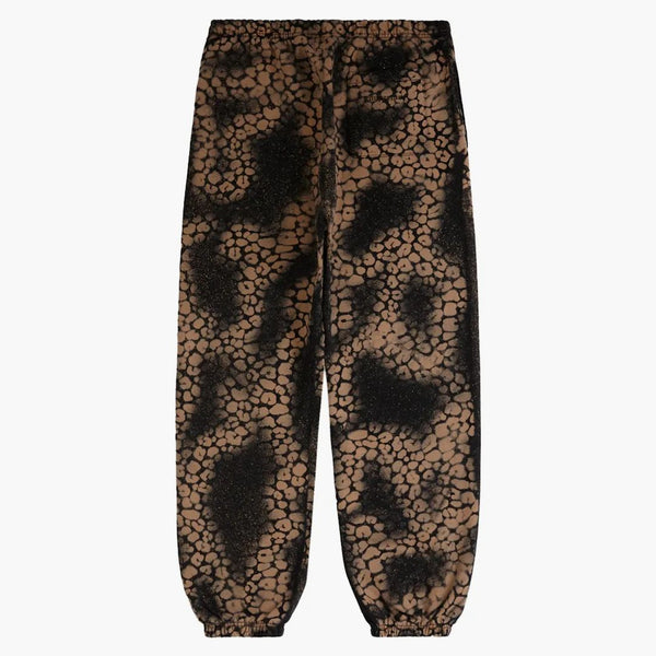 Supreme Bleached Leopard Sweatpant Black