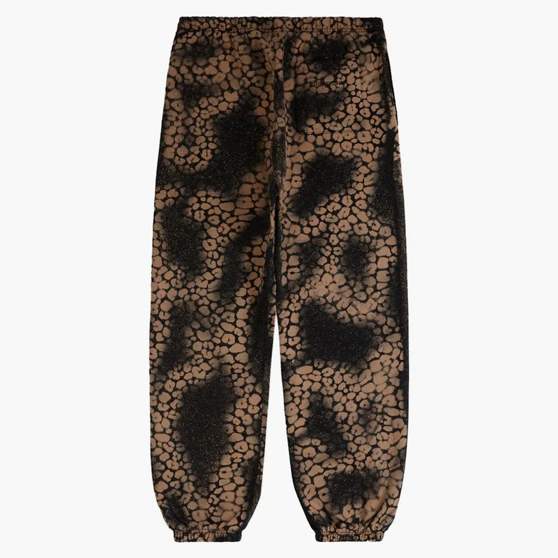 Supreme Bleached Leopard Sweatpant Black