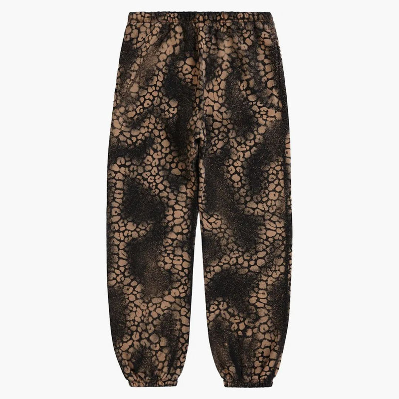 Supreme Bleached Leopard Sweatpant Black