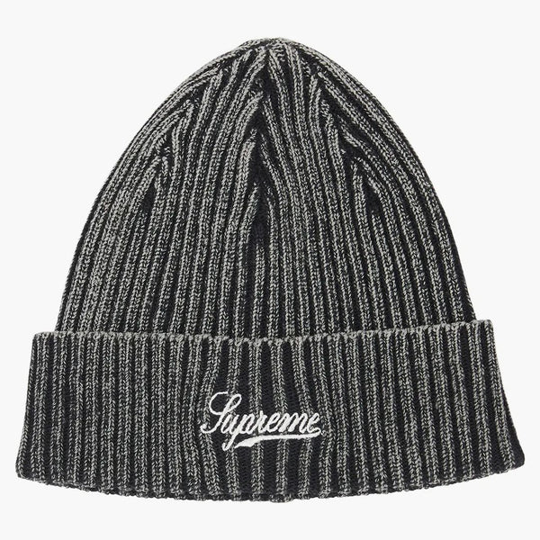 Supreme bleached rib beanie black