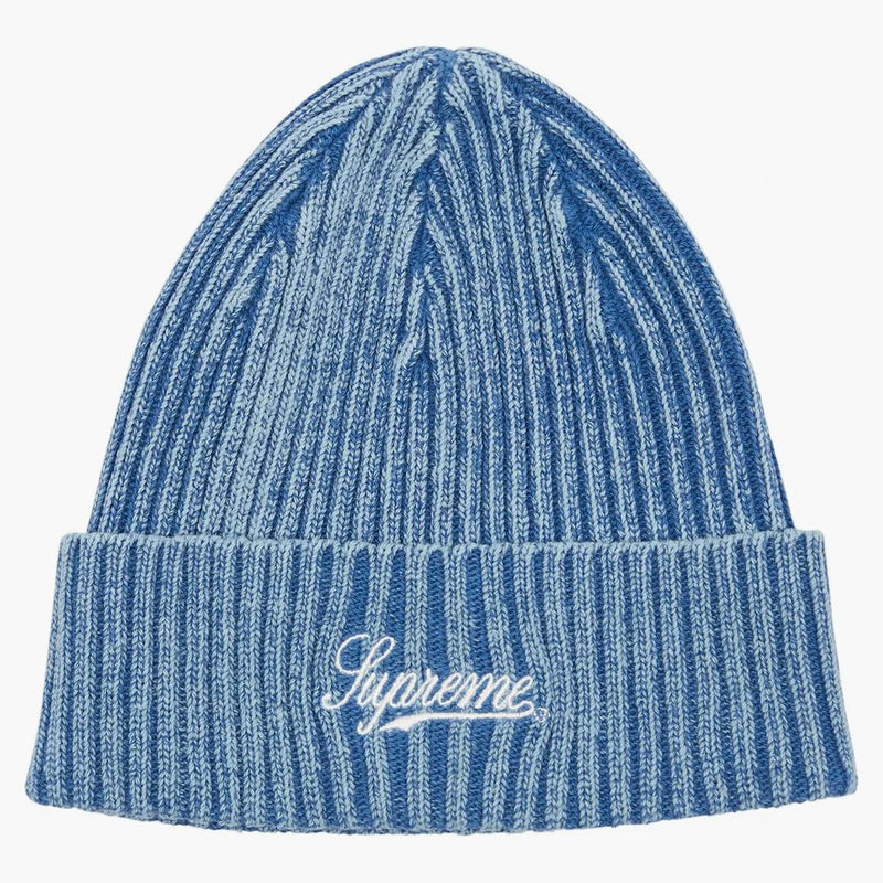 Supreme Bleached Rib Beanie Navy