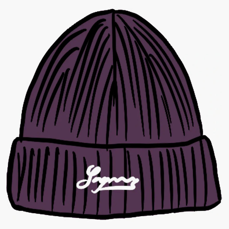Supreme Bleached Rib Beanie Purple