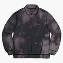 Supreme blanqueado Velor L/s Polo negro