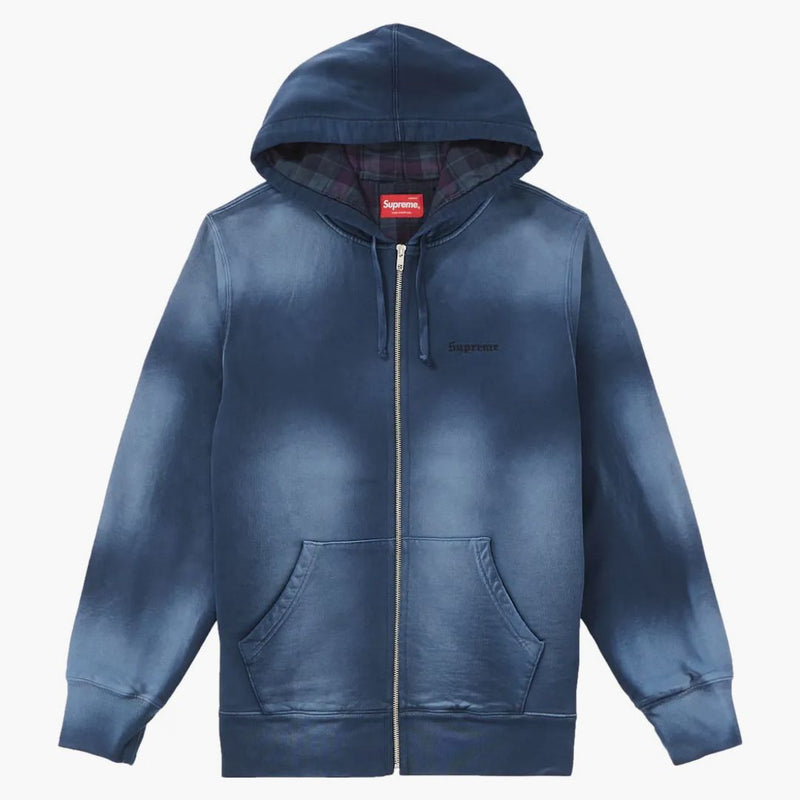 Supreme Bleached Zip Up Selda Navy