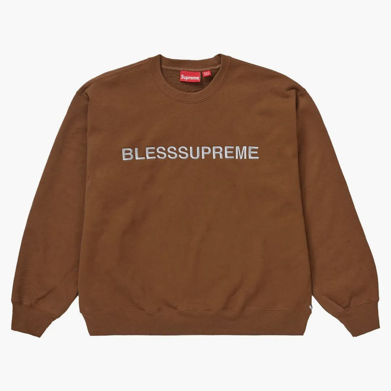 Supreme Bless Crewneck Brown