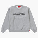 Supreme Bless Crewneck Heather Gray