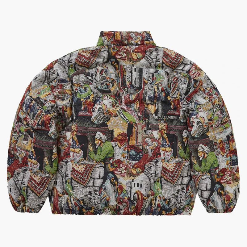 Supreme Bless Tapestry Down buffer Jacket Multicolor
