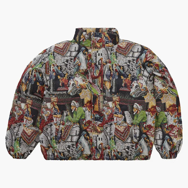 Supreme Bless Tapestry Down buffer Jacket Multicolor