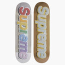 Supreme Bling Box Logo Skateboard Deck Set Multicolor