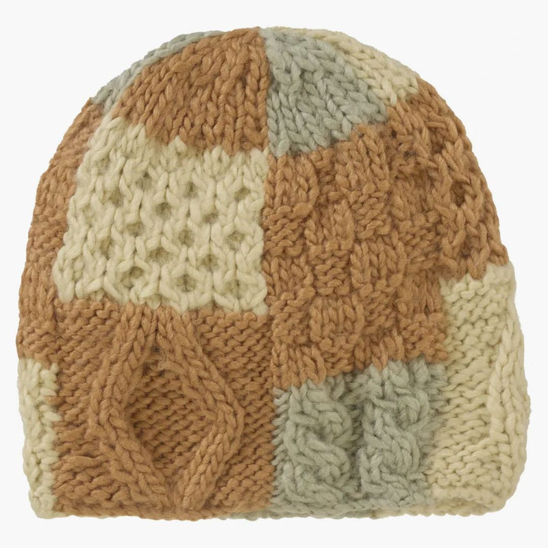 Supreme Block Knit Beanie Tan