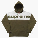 Supreme Blocked Hoodie Dark Olive