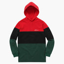 Supreme Blocked Striped Hooded Rugby Dark Green