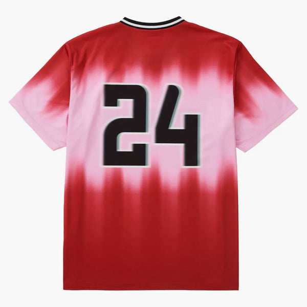Nejvyšší rozostření fotbalový dres červená