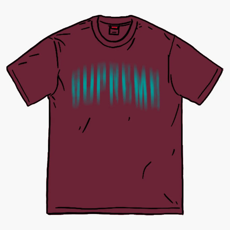 Supreme Blurred Arc S/S Top Plum