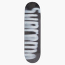 Supreme blurred logo skateboard deck black