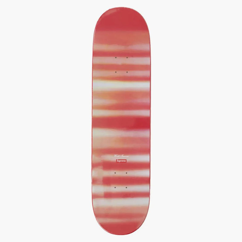 Nejvyšší rozmazané logo skateboard paluba červená