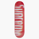 Supreme Blurred Logo Skateboard Deck Red