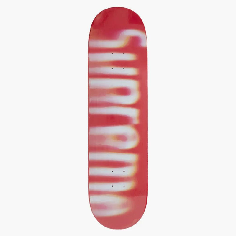 Nejvyšší rozmazané logo skateboard paluba červená