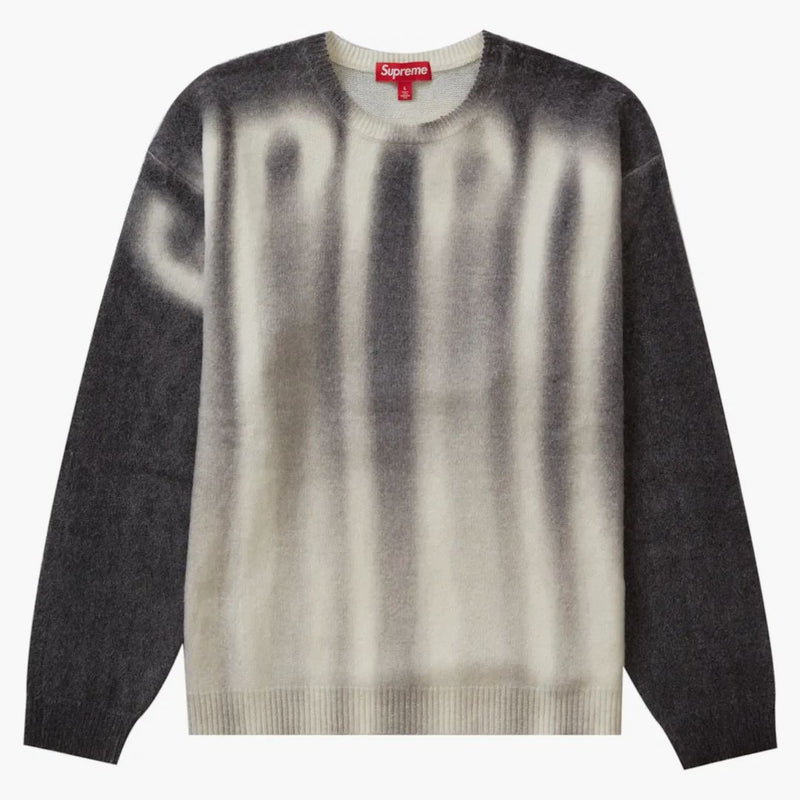 Supreme suddig logotyp tröja svart