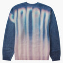 Nejvyšší rozmazané logo svetr modrá