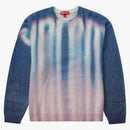 Nejvyšší rozmazané logo svetr modrá