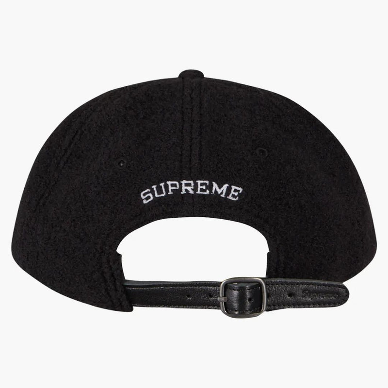 Supreme Boiled Wool S Logo 6-panel Black
