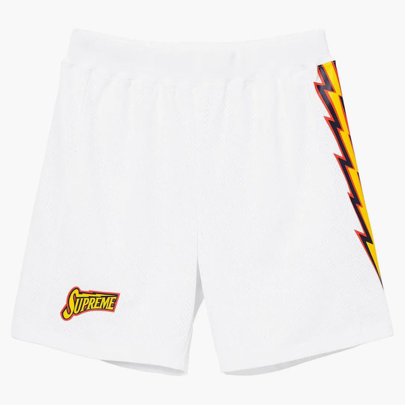 Supreme Bolt Basketball Short White