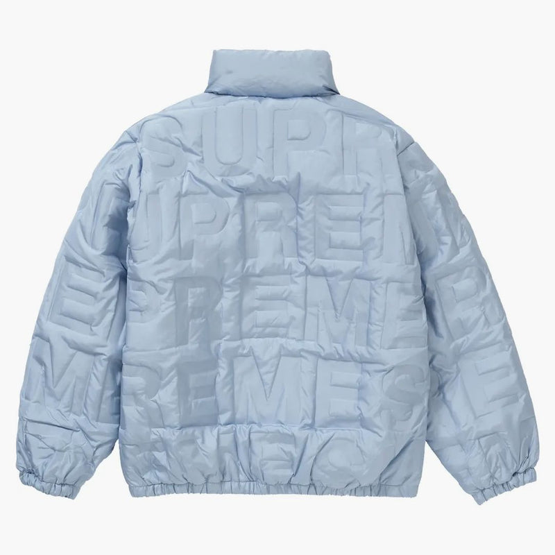 Supreme Bonded Logo Down Jacket Blue