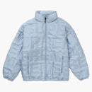Supreme Bonded Logo Down Jacket Blue
