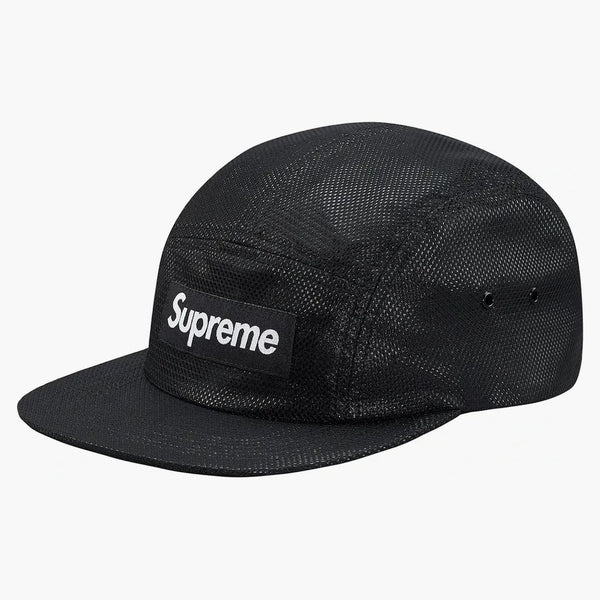 Supreme Bonded Mesh Camp Cap Black