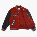 Supreme Bone Varsity Jacket Red
