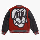 Supreme Bone Varsity Jacket Red