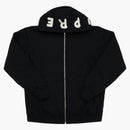 Supreme Bone Zip Up Sweatshirt Black