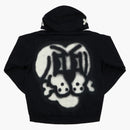 Supreme Bone Zip Up Sweatshirt Black