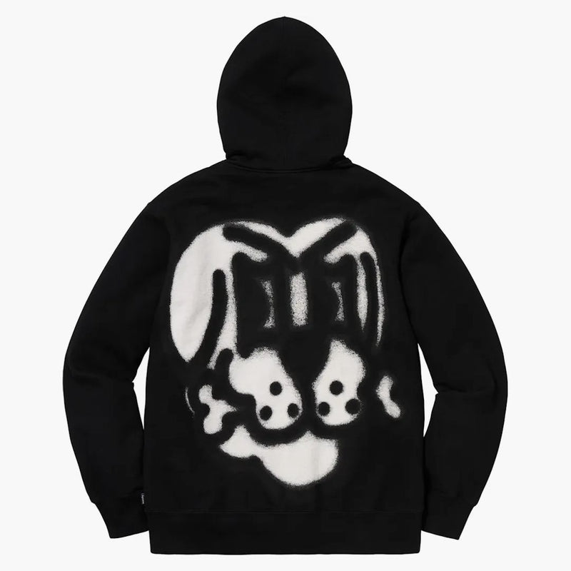 Nejvyšší kostní zip Up mikina černá