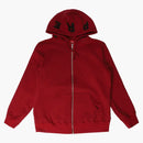 Supreme Bone Zip Up Sweatshirt Cardinal