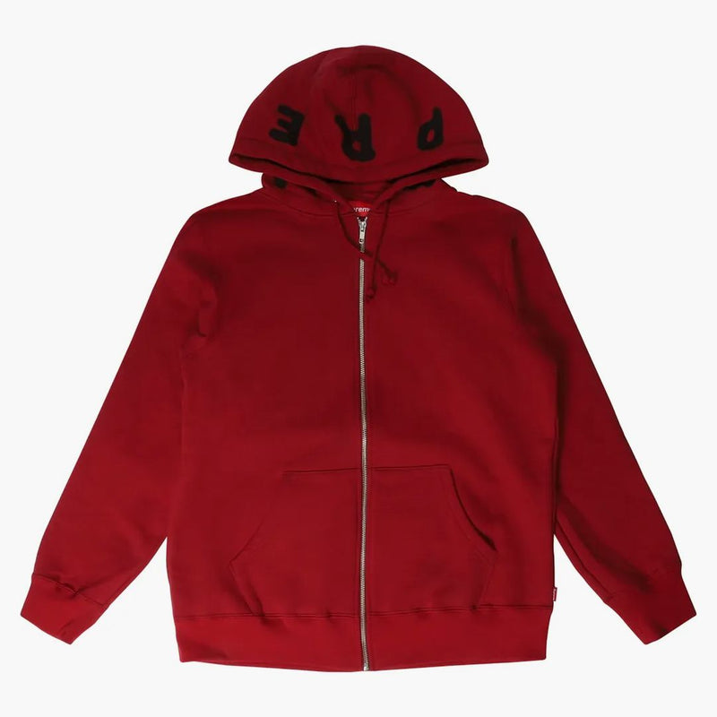 Nejvyšší kostní zip Up mikina kardinál